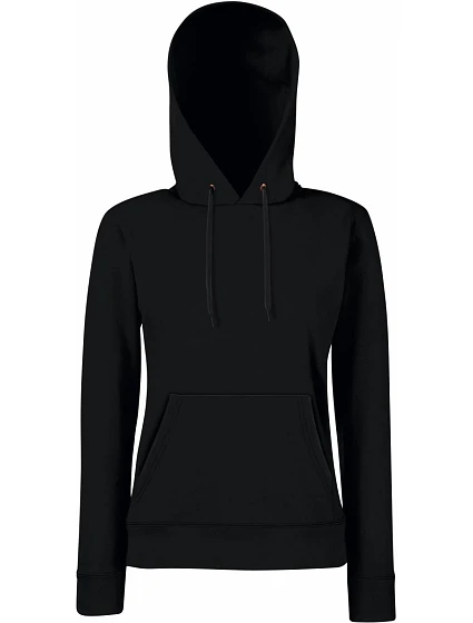 Fruit of the Loom Classic Lady-Fit Hooded Sweat Dámska mikina s kapucňou 16.2038 čierna Fruit of the Loom Classic Lady-Fit Hooded Sweat Dámska mikina s kapucňou 16.2038 čierna