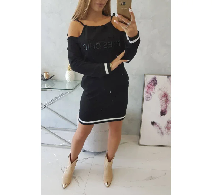 Šaty Tres Chic čierne