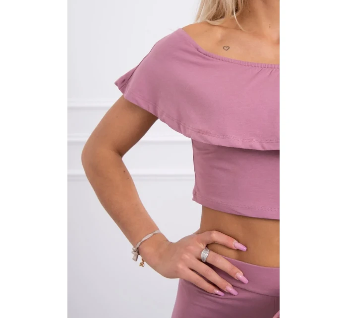 Sada s volánikom tmavo ružová Sada s volánikom tmavo ružová