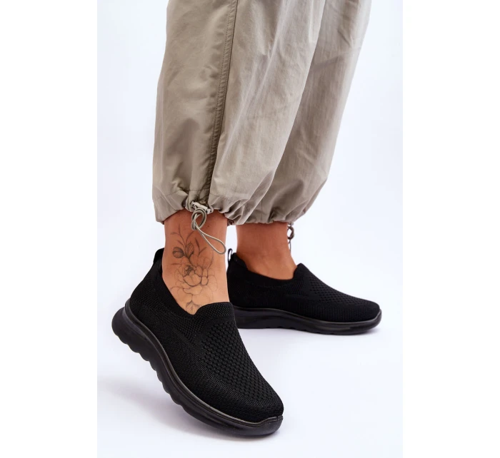 Dámské textilní nazouvací tenisky černé model 21618171 - EVENTO