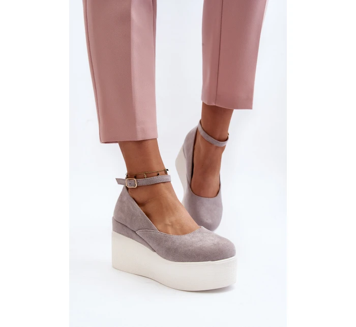 Dámské espadrilky na šedé model 21648491 - Boto Dámské espadrilky na šedé model 21648491 - Boto