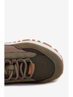 Buty Sportowe Sneakersy Męskie Big Star RR174280 HI-POLY SYSTEM Ciemnozielone
