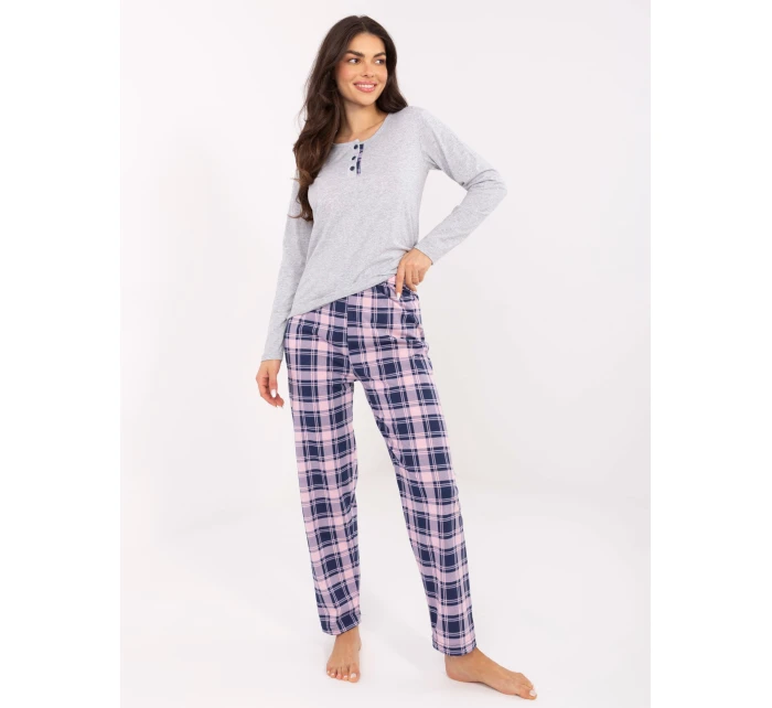 Piżama DU PI FP model 21755299 szary - FPrice Piżama DU PI FP model 21755299 szary - FPrice