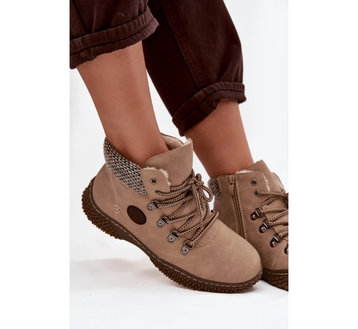 Zenaya dámske zateplené trappery - béžové Zenaya dámske zateplené trappery - béžové