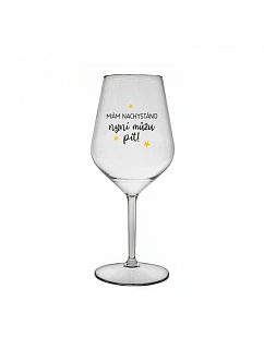 MÁM   čirá nerozbitná sklenice na víno 470 ml model 22167927 - Giftela