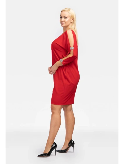 Dámské šaty model 18913708 červené - Karko