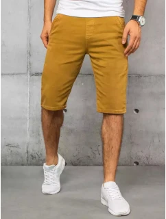 Pánske horčicové džínsové šortky FashionStreet SX1434