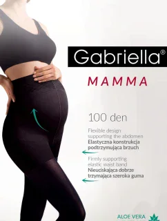 Těhotenské punčocháče 174 model 6350374 nero - Gabriella