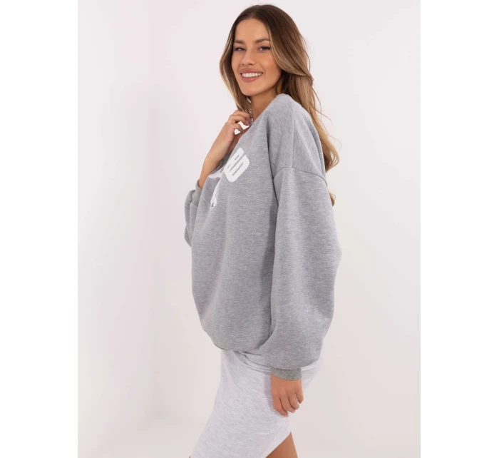 Mikina EM BL 617 16.01X melange sivá