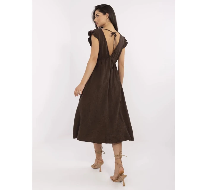 Šaty MI SK 122126.77 hnedé