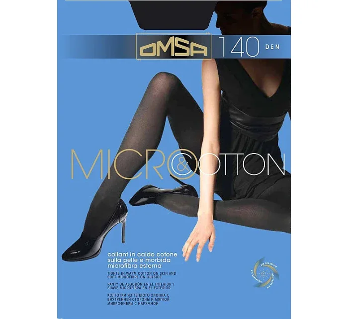 Dámske pančuchové nohavice Omsa Micro & Cotton 140 deň