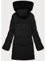 Čierna dámska zimná bunda S'west (B8166-1)