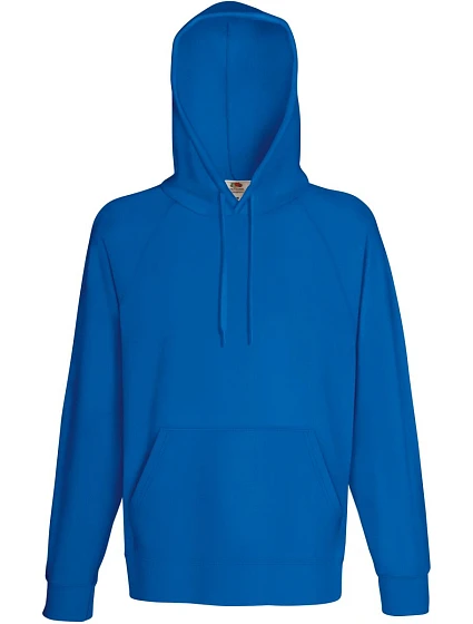 Fruit of the Loom Lightweight Hooded Sweat Pánska mikina s kapucou a raglánovými rukávmi 16.2140 royal blue Fruit of the Loom Lightweight Hooded Sweat Pánska mikina s kapucou a raglánovými rukávmi 16.2140 royal blue