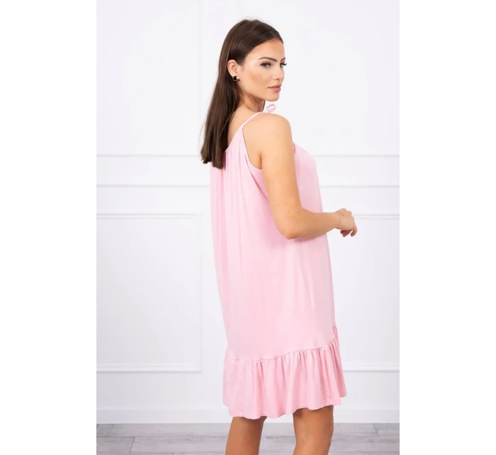 Šaty s pudrově růžové model 18744725 - K-Fashion Šaty s pudrově růžové model 18744725 - K-Fashion