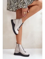 Boty Na Klínu Zateplené D&A Světle šedé model 21671894 - S.Barski