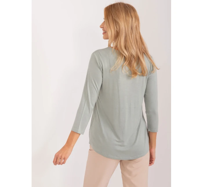 Blúzka D12100R02641A pistáciová Blúzka D12100R02641A pistáciová