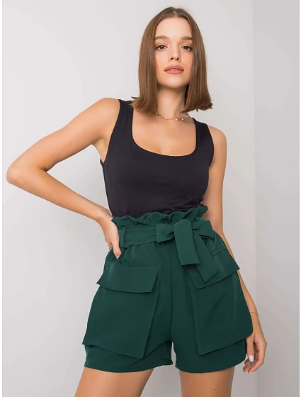 Szorty DHJ SN model 20206337 ciemny zielony - FPrice Szorty DHJ SN model 20206337 ciemny zielony - FPrice