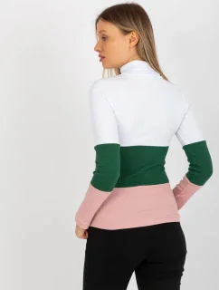 Dámska blúzka RV BZ 8465 1.21P biela a ružová - FPrice