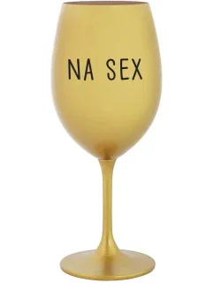 NA SEX - zlatý pohár na víno 350 ml