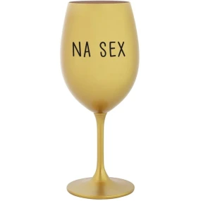 NA SEX - zlatý pohár na víno 350 ml NA SEX - zlatý pohár na víno 350 ml