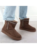 Dámske semišové hnedé snehové topánky Potocki 06303 Dámske semišové hnedé snehové topánky Potocki 06303