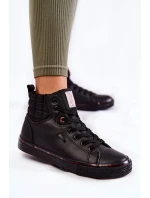 Dámské vysoké tenisky model 21599230 Černe - Cross Jeans Dámské vysoké tenisky model 21599230 Černe - Cross Jeans