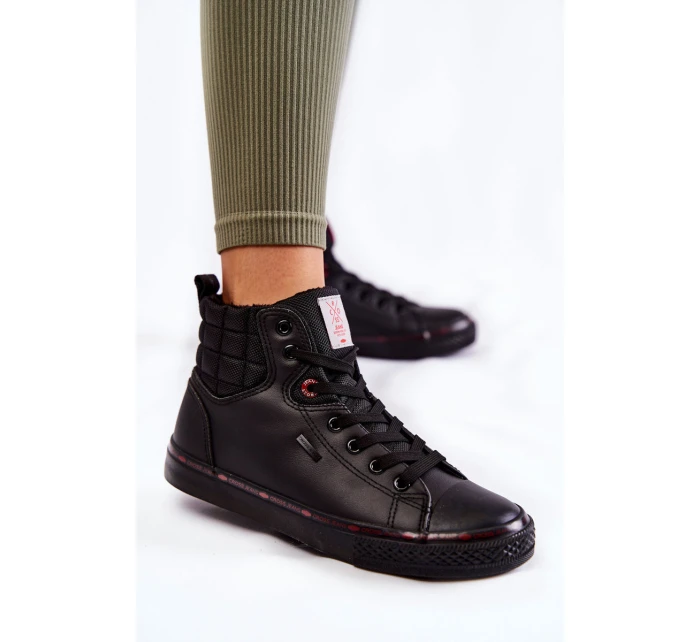 Dámské vysoké tenisky model 21599230 Černe - Cross Jeans Dámské vysoké tenisky model 21599230 Černe - Cross Jeans