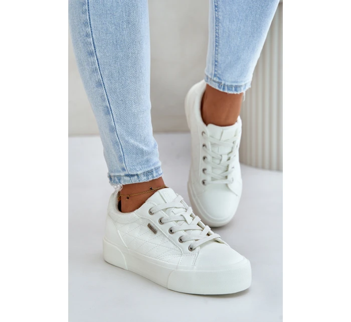 Dámské Tenisky Na Platformě Zateplené Big Star model 21675224 Bílé - Big Star Shoes Dámské Tenisky Na Platformě Zateplené Big Star model 21675224 Bílé - Big Star Shoes