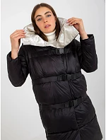 Černá zimní bunda s rukávy model 21247747 - Factory Price