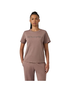 Koszulka damska Short Sleeve ciemny beż model 22556312 - CHAMPION