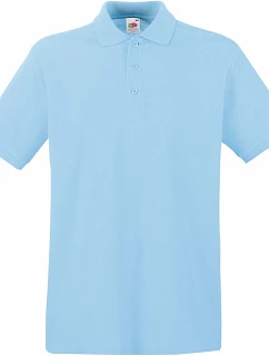 Premium Polo Piqué polo model 22441187 sky blue - Fruit of the Loom