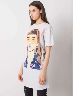 Tunika model 17462069 světle šedá - FPrice