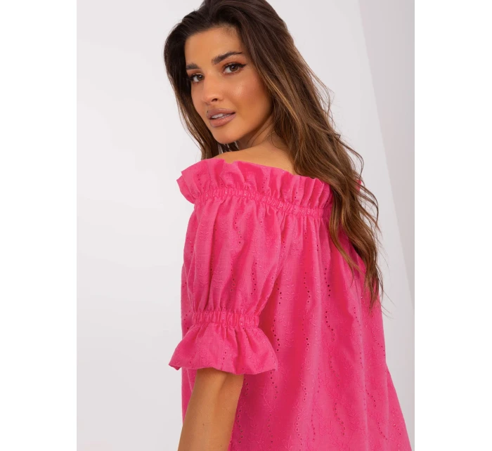 Blúzka LK BZ 509355.68P tmavo ružová