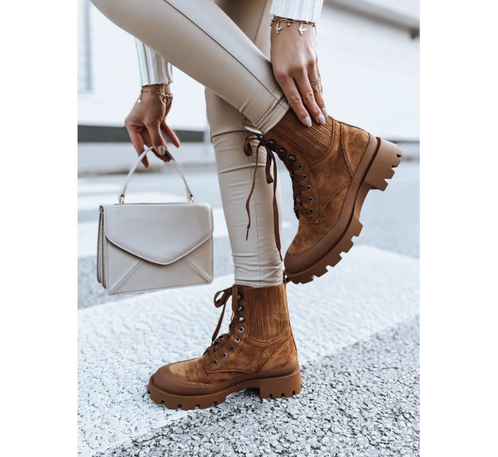 Dámske čižmy LOVED camel FashionStreet ZY0406