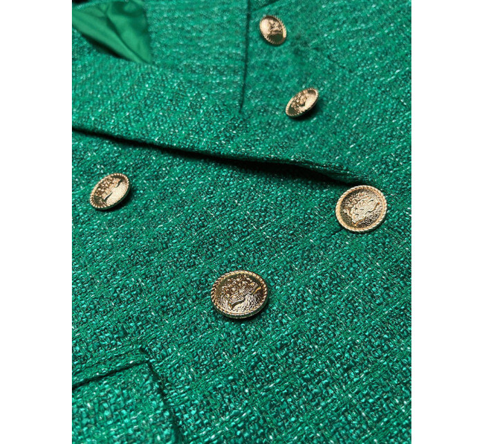 Zelené dvojradové sako s gombíkmi (AG3-1981)
