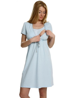 Bavlněná těhotenská noční košile model 5428120 modrá - Italian Fashion