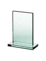 Sklenená trofej s matným podstavcom