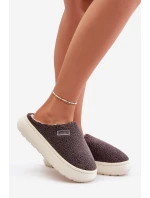 Zateplené Pantofle Na Silné Podešvi Big Star model 21678335 Tmavě Šedé - Big Star Shoes Zateplené Pantofle Na Silné Podešvi Big Star model 21678335 Tmavě Šedé - Big Star Shoes