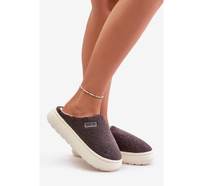 Zateplené Pantofle Na Silné Podešvi Big Star model 21678335 Tmavě Šedé - Big Star Shoes Zateplené Pantofle Na Silné Podešvi Big Star model 21678335 Tmavě Šedé - Big Star Shoes