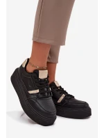 Dámské Sneakersy Na Platformě Big Star model 21706303 Černé - Big Star Shoes