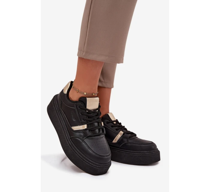 Dámské Sneakersy Na Platformě Big Star model 21706303 Černé - Big Star Shoes