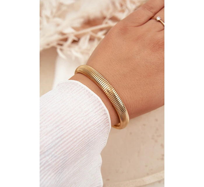 Dámský náramek ze nerezové oceli zlatý