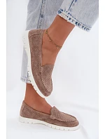 Dámské Mokasyny Vinceza Béžové z přírodního semiše Dámské Mokasyny Vinceza Béžové z přírodního semiše