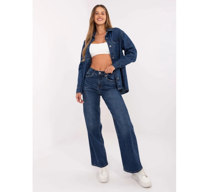 Nohavice D85083BI62544D295 tmavomodré Nohavice D85083BI62544D295 tmavomodré