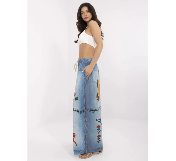 Nohavice DHJ SP 19183 9.54 modrá