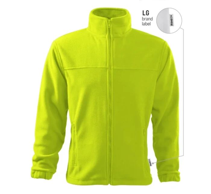 Pánska fleecová bunda limetková 62 (štítok značky)