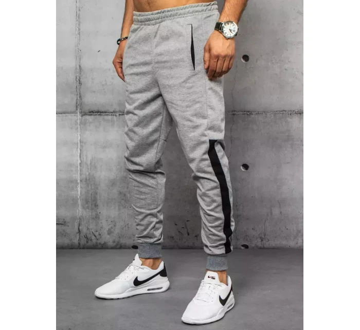 FashionStreet pánske svetlosivé tepláky UX3236