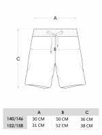 Yoclub Chlapčenské plážové šortky LKS-0041C-A100-002 Maroon