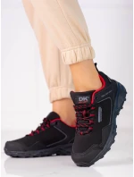 Trendy dámské  trekingové boty černé bez podpatku