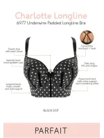 Dámska podprsenka Parfait 6977 Charlotte 32 E Čierna Dámska podprsenka Parfait 6977 Charlotte 32 E Čierna